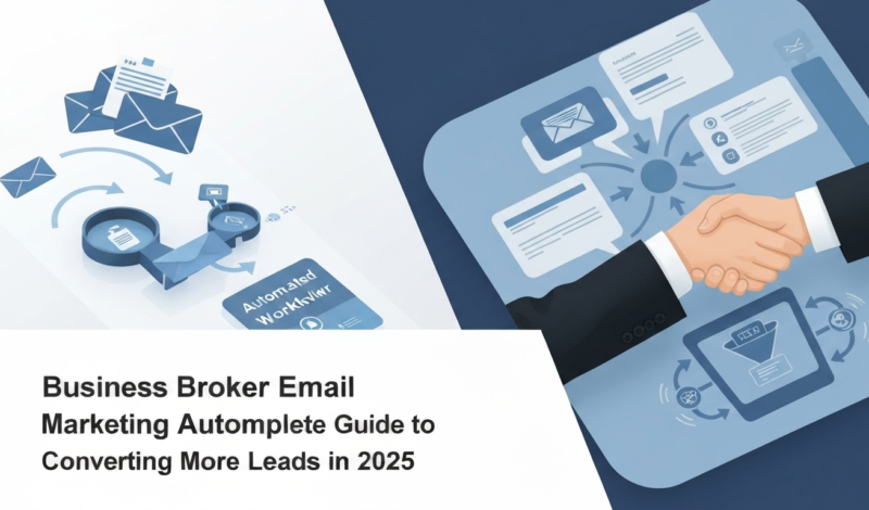 Business broker email marketing automation featured image